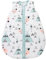 TupTam Schlafsack Baby - Wärmender Ganzjahresschlafsack 2.5 TOG, OEKO-TEX, Ärmellos, Farbe: Grau/Fuchs Mint, Größe: 80-86