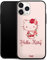 Slim Case extra dünn kompatibel mit Apple iPhone 11 Pro Silikon Handyhülle schwarz Hülle Hanami Hello Kitty Blume