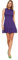 Trendyol Abito con Volant Vestito, Viola, 42 Donna