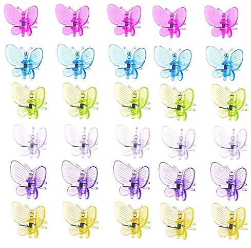 Fhdpeebu Orchideen-Clips 30Pcs Schmetterlings-Pflanzen-Clips Orchideen-UnterstüTzungs-Clips Vine Clips Pflanzen-Clips für UnterstüTzungsblume Orchideen-Rebe