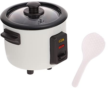 Zerodeko Realistic Miniature Rice Cooker for Dollhouse Diy Miniature Dollhouse Kit Mini Rice Cooker Toy