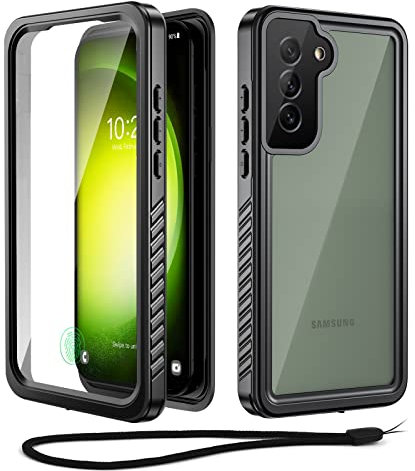 Beeasy for Samsung S23 Case Waterproof IP68 Dustproof Shockproof Heavy Duty,Built-in Screen Protector 360° Cover Full Body Protective Phone Case for Samsung Galaxy S23 5G 6.1 inch Black