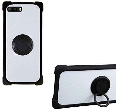 Coque pour Klipad Smartphone 5,0” 4G LED Coque Compatible avec Klipad Smartphone 5,0” 4G LED Coque Étui Support de Bague métallique 360° en PC + Silicone CSKB-HEI