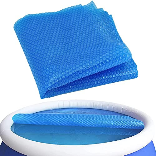 Cubierta Solar Piscina Piscina Rectangular de Cubierta Solar, Lona de Burbuja de PE Azul para Piscina Sobre el Suelo, Película Impermeable a Prueba de Lluvia, 400 Micras ( Size : 5x9 ft (1.5x2.7m) )