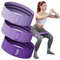 Bandes de résistance en tissu pour jambes – Bandes d'entraînement pour homme et femme – Bandes de résistance pour l'entraînement – Lot de bandes élastiques pour l'exercice (violet)
