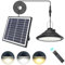 Qoolife Lampes solaires à suspendre pour l'extérieur et l'intérieur - 4500 mAh - 3 couleurs/4 modes - Lampes LED solaires avec télécommande - Étanche IP66 - Chargement USB - Lampe suspendue pour