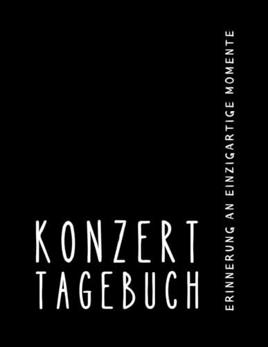 Independently published Konzert-Tagebuch - PLANNER A5 Schwarz Karton Hochwertiges Hardcover 106 Seiten Täglich Perforierte Seite Erwachsener Erinnerung an Konzerte