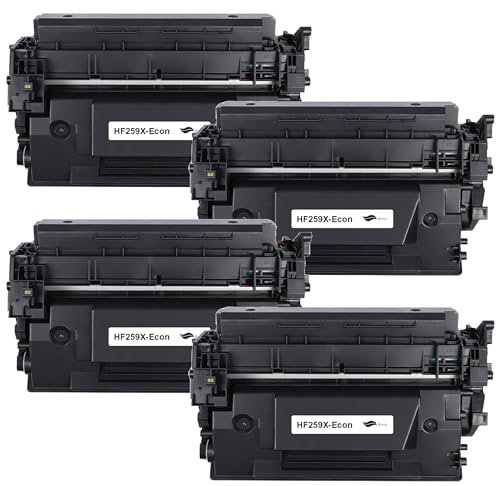 Mit Chip Hauptstadttoner CF259A 59A Tonerkartusche kompatibel für HP CF259A 59A Toner Laserjet Pro M404dn MFP M428fdn M428fdw M404dw M404n M428dw M428f M304n M304dn M428 Drucker (4er-Pack, Schwarz)