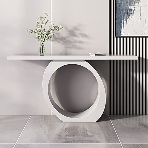 KLLJHB Konsolen-Akzenttisch aus recyceltem Holz mit rechteckigem Tisch für den Flur, Wabi-Sabi-Stil, Veranda-Tisch, Trennwand, Eingangs-Seitenansicht, Plattform mit kreativem Design