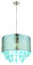 Globo Deckenlampe Hängeleuchte Kristalllampe Kronleuchter LED RGB Farbwechsler Fernbedienung Silber Textil