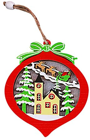 Küchen Obstregal Weihnachtsbaum Holz kleine kreative Hohle Ornament Car Home Decor Infrarotstrahler Terrasse Stand (C, One Size)