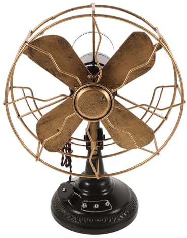 ABOOFAN Ventilador De Mesa Vintage Estilo Retro Modelo De Ventilador De Mesa Ventilador De Pie De Plástico Ventiladores Antiguos Para El Hogar Ventilador De Escritorio Para Dormitorio