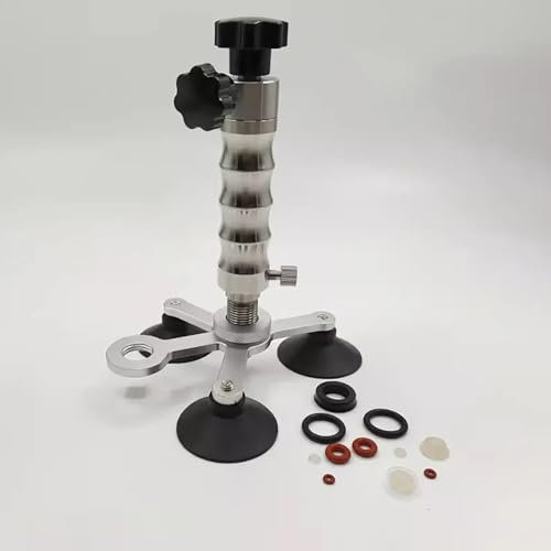 LeTkingok Automobile Glass Repair Tool, Stainless Steel Car Front Windshield Glass Repair Vacuum Pump Glue Injector Crack Repair Device