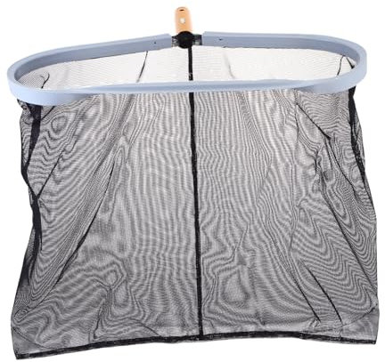 Sosoport 1stück Tragbares Reinigungsnetz Für Und Teiche Kescher Mit Schwarzem Aluminiumrahmen Effektiven Entfernung Von Und Fischen Für Poolpflege