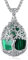 EUDORA Harmony Ball Albero della Vita Collana in Malachite per Donne Rame Placcato in Argento, Dea Madde a Ciondolo a Pendente di Cristallo Gioielli di Meditazione Yoga Regali per Madri Mamma, 20 +2