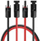 35Fahrenheit Solarkabel Set H1Z2Z2-K 6mm² | 2x2m Verlängerungskabel inkl. Solarstecker | Photovoltaik Kabel beidseitig rot/schwarz mit Stecker für PV Solaranlage | UV- & Witterungsbeständig