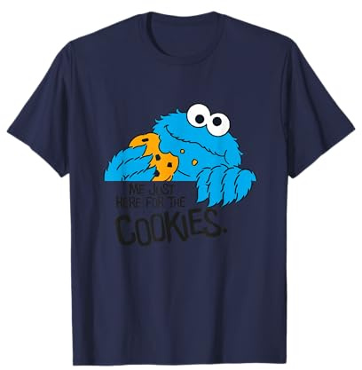 Sesamstraße Krümelmonster LOL Here for The Cookies Retro T-Shirt
