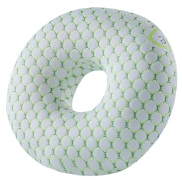 Generisch Piercingkissen – Milchseide 30x8cm | Seitenschläfer-Kopfstütze mit Ohrloch für Bequeme Ruhe | Waschbares, weiches Kissen zum Schlafen, Camping, Yoga, Reisen, und zu Hause