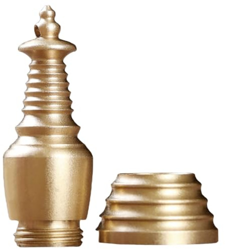 PRETYZOOM Reines Messing Stupa Anhänger mit Antiker Optik Öffnbarer Leerer Buddha Charm für Schmuckherstellung DIY Kettenanhänger Spiritueller Charme für Halsketten und Raumdekoration