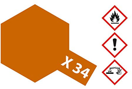 TAMIYA 81034 X-34 - Vernice per Pittura Metallica, 23 ml, per modellismo in plastica, Accessori Fai da Te, Colore per modellismo