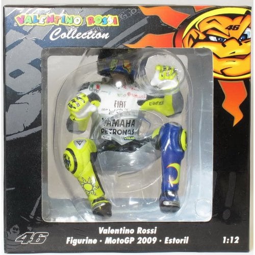 Minichamps 312090146 - Statuetta Valentino Rossi, Moto GP Estoril, Scala 1:12