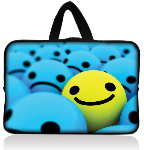 7 Smile Face Mini Tablet PC Sleeve Case Cover Bag Pouch+Handle for 7 Samsung Galaxy Tab ,7.7 Samsung Galaxy Tab GT-P6800 made by Carillo