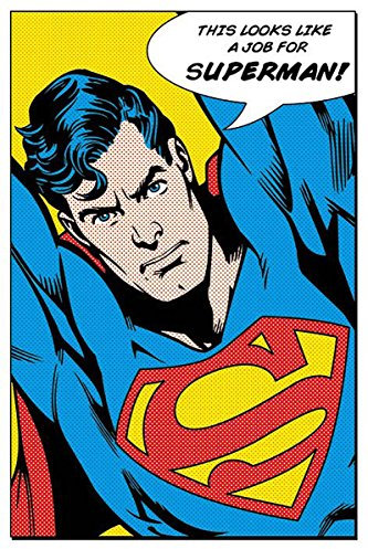 Superman Poster Looks Like a Job for (61cm x 91,5cm) + Geschenkverpackung. Verschenkfertig!