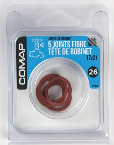 Comap 5 joints fibres tête de robinet 17x21 - S279026