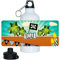 Eurofoto Trinkflasche mit Namen Emil und schönem Piraten-Motiv für Jungen, aus Aluminium