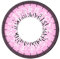 Matlens – EOS Farbige Kontaktlinsen mit Stärke circle lenses rosa pink J-203 2 Linsen 1 Kontaktlinsenbehälter 1 Pflegemittel 50ml -200