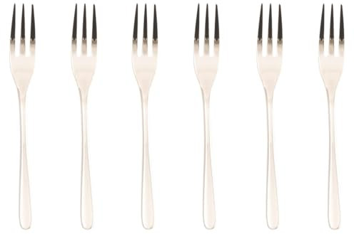 Rosenthal Sambonet - Goldbesteck Kuchengabeln Champagner Gold - Taste Vintage - 6-teilig - Spülmaschinenfest
