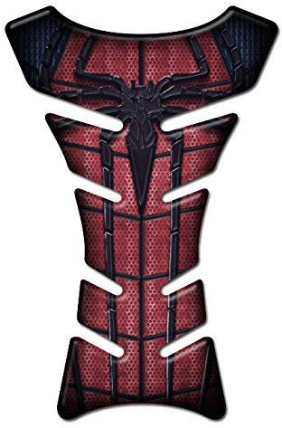 TANK PAD Paraserbatoio RESINATO Effetto 3D HEROES - Compatibile con YAMAHA HONDA KAWASAKI (Spider Man)