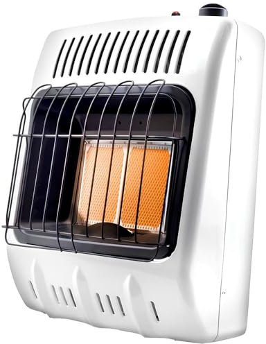 Mr. Heater 10,000 BTU Vent Free Radiant Dual Fuel Heater,White