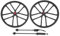 Keenso Vorder- und Hinterräder, Fahrradscheibenbremsradsatz, Radnabenintegration Casette-Radsatz, Für High-End 20-Zoll, Für Mountainbike, Rennrad