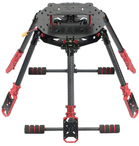 FEICHAO 6-Achsen Klapprahmen Kit 675 mm / 610 mm mit Fahrwerksmotorhalterung für DIY RC Drone Hexacopter (675mm Wheelbase)