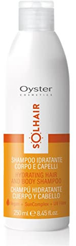 Oyster Cosmetics Solhair Shampoo für Haare, schützt und entwirrend, UV-Schutz und After-Sun-Behandlung, 250 ml