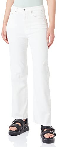 Replay Damen Jeans Reyne Straight-Fit, Natural White 100 (Weiß), 29W / 28L