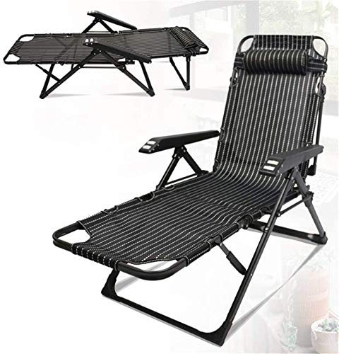 ADITAM Leichter zusammenklappbarer tragbarer zusammenklappbarer Rucksack Strand-Lounge-Stuhl Büro-Siesta-Lunch-Lounge-Liegestuhl for Outdoor-180 x 66 cm Sonnenliege-Gartenstühle (Color : As Showd,