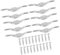 A ABSOPRO Boat Flagpole Cleat Hook 316 Stainless Steel Silver Tone (Set of 10)