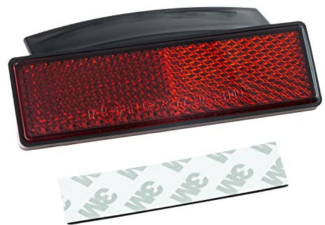 Rückstrahler Fender rot rechteckig 93x28mm