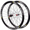 700c Laufradsatz Felgenbremse Rennrad Laufradsatz 7 8 9 10 11-Fach Kassette Drahtreifen 40mm Carbon-Nabe Fahrradräder Schnelle Veröffentlichung 1865g
