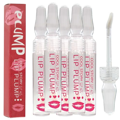 3qbeauty Serum Lip Plump Lippenstift, Lip Plumper Gloss, Lip Plump Serum Reduziert Feine Linien Der Lippenmaske, Serum Lip Plump Lipstick (5 Stück)