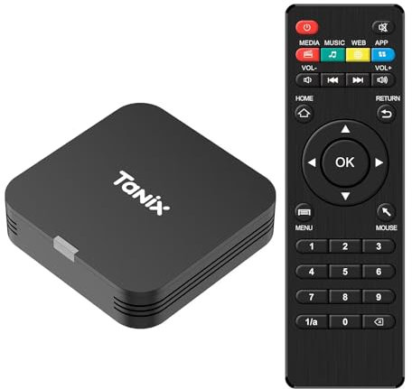 Android 10.0 TV Box, Android Box 2GB RAM 16GB ROM, Allwinner H313 Quad-Core Arm Cortex A53, Soporte WiFi y USB 4k Smart TV Box