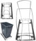 Jorzer Poubelle coulissante pour armoire de cuisine, poubelle extensible réglable sous armoire, 41,5 x 40,8 x 27,9 cm, étagère coulissante en métal avec poignée, poubelle non incluse