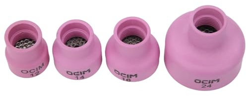 Ensemble de Tasse de Soudure en Céramique, Kit de Lentille de Gaz de Torche D'alumine Robuste et Robuste pour Les Fournitures Industrielles WP,17or18or26 1.6, Facile à Installer