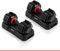 HAMMER Hanteln StrongLock 4.0 Smartes Hantelsystem mit Gewichtsverstellung durch einfaches Drehen (2 x 25 kg)