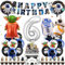 Luftballons Star Krieg Geburtstag Deko 6 Jahre Jungen- Sterne Wars Geburtstagsdeko 6 Jahr Yod Ballon Kindergeburtstag Girlande Tortendeko Roboter Folienballons Birthday Banner für Party Supplies Deko