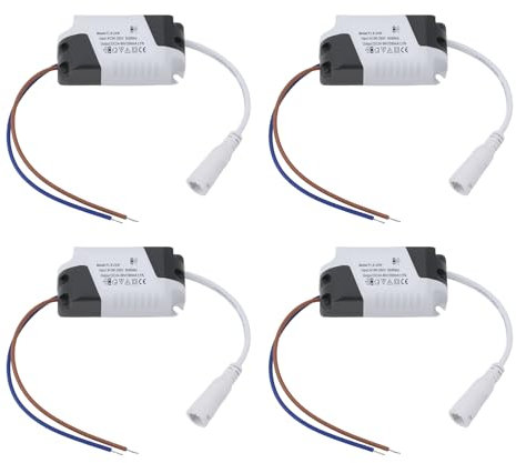 EMSea 4-teiliges LED-Panel-Netzteil 8–24 W Netzteil Treibertransformator Nicht Isoliertes Netzteil 24–86 V 280 MA für Flutlicht Deckenleuchte Straßenlaterne 75 X 34 X 20 Mm