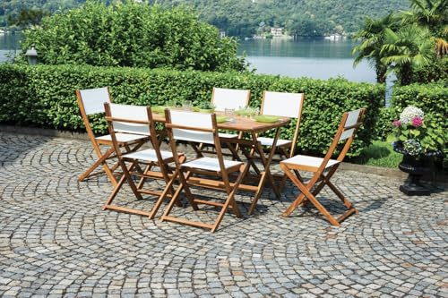TAVOLO CASTIGLIONE IN ACACIA PIEGHEVOLE 140X80