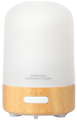 French Connection Home Fragrance Essential Oil Electronic Diffuser 100ML | Ultrasonic Aromatherapy Plug-in Air Freshener | Aroma Incense Mist Humidification LED light for Home Bedroom Yoga Office Spa